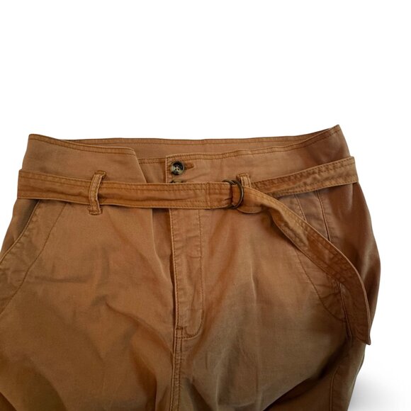 Cabi Paper Bag Cargo Pants - Camel Brown Style 6045 - Women's Size 6 - Picture 10 of 14